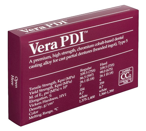 Liga Metálica CO-CR para PPR Vera PDI Premium 207g - Aalbadent