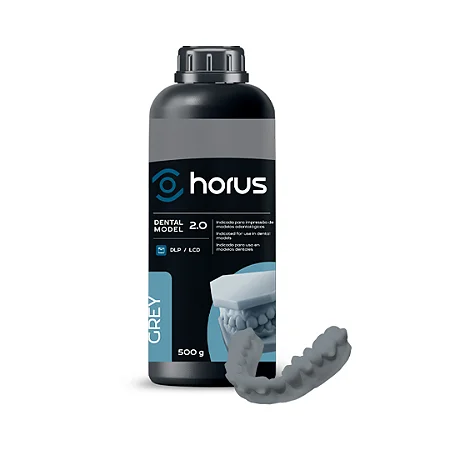 Resina 3D Dental Model Grey 2.0 - 1Kg - Horus