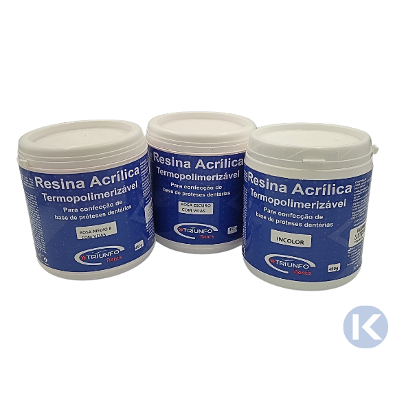 Resina Acrílica Termopolimerizável - 450g - Triunfo