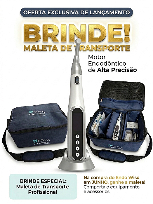 Motor Endodôntico ENDO WISE Bondent Sem Fio | Controle de Torque e Tela OLED