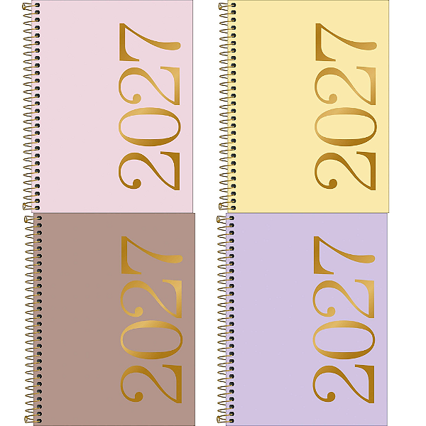 Agenda Espiral Diária Vanilla 2027 Tilibra 312215