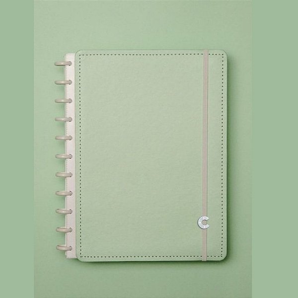 Caderno Inteligente Verde Pastel 80 Folhas