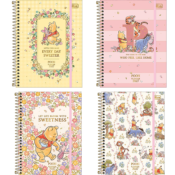 Planner Espiral Pooh 2027 Tilibra 302341