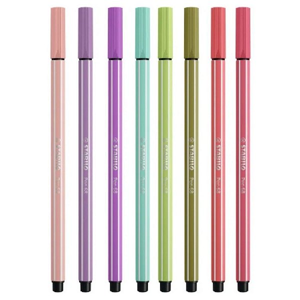 STABILO Pen 68 Brush - Viltstift - ColorParade - ARTY - Set 20 Stuks