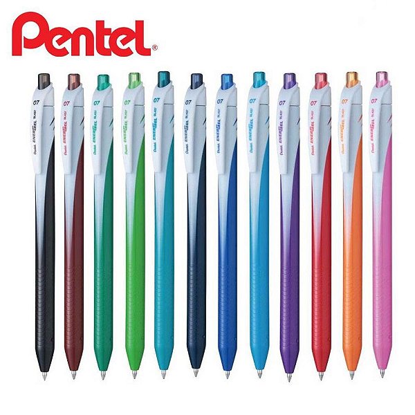 CANETA GEL PENTEL ENERGEL WAVE 0.7MM AVULSA