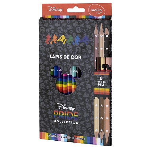 Lápis de Cor Multicolor com 12 Cores e 2 Lápis Grafite Faber