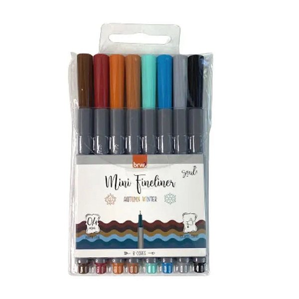 CANETINHA MINI FINE LINER 0.4MM OUT/INVERNO BRW