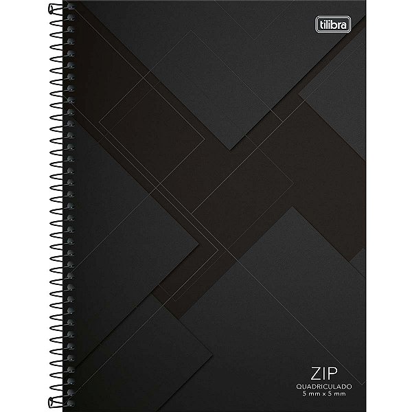 Caderno Quadriculado 5x5mm Universitário Zip Tilibra