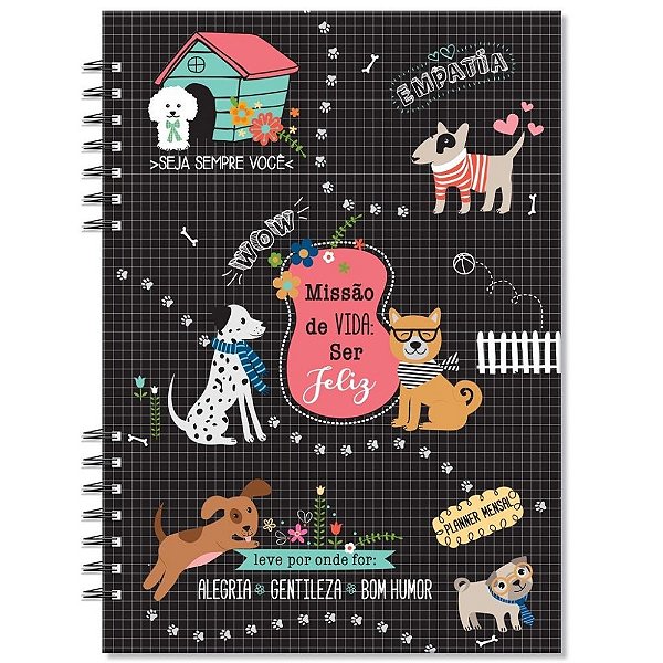 Planner Compacto mensal Cachorro Fina Ideia