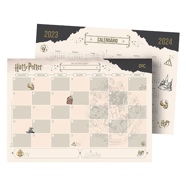 Agenda Planner Harry Potter 2024 - Papel Picado - Papelaria, agenda 2024  harry potter 