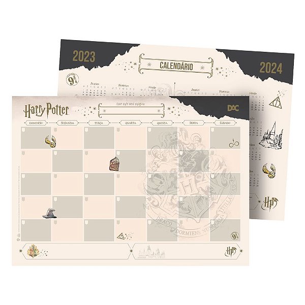 Agenda Planner Harry Potter 2024 - Papel Picado - Papelaria