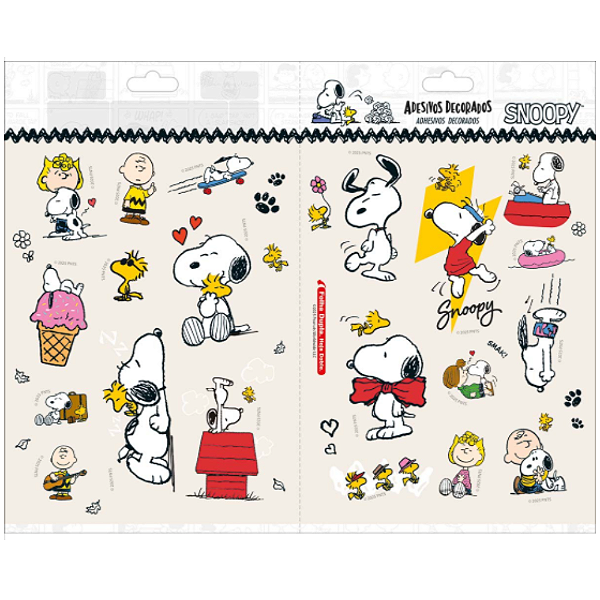 Adesivo Decorado Duplo G Snoopy TILIBRA