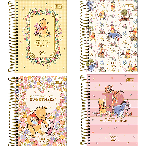 Agenda Espiral Diária Pooh 2027 Tilibra 347841