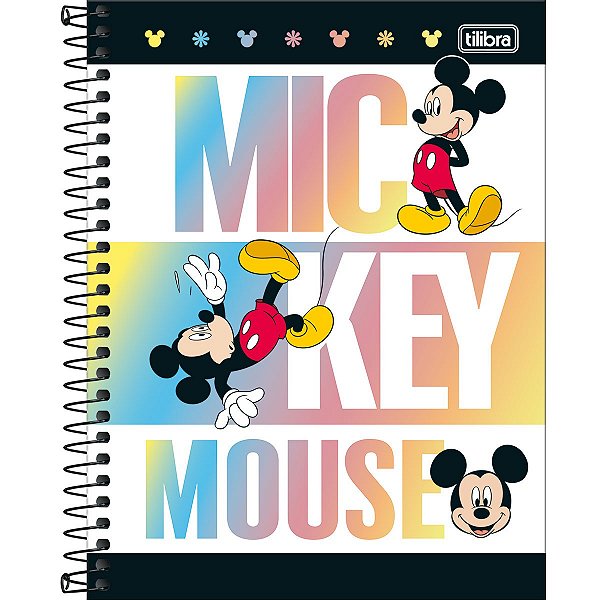 CADERNO COLEGIAL 10M MICKEY 160F TILIBRA