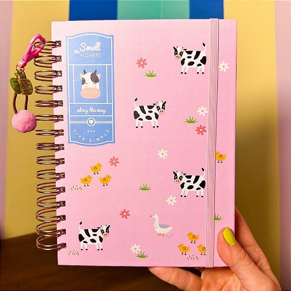 Caderno wire-o A5 Smell the Flowers Buendia