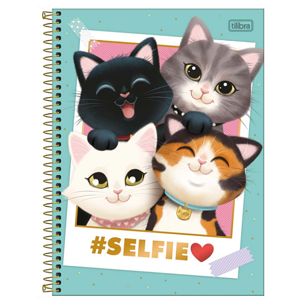 CADERNO UNIVERSITÁRIO 1M PURRFECT CATS 80FL TILIBRA