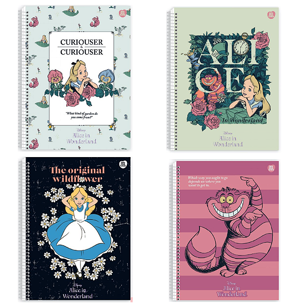 CADERNO UNIVERSITÁRIO 1M ALICE 80FL SÃO DOMINGOS