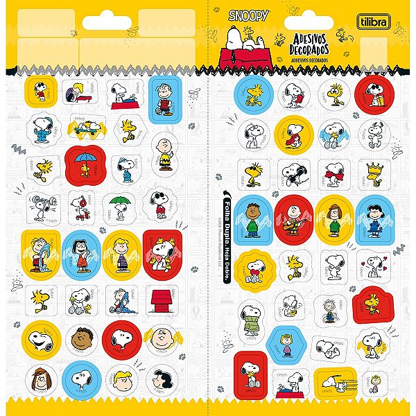 Adesivo Decorado Duplo Snoopy TILIBRA