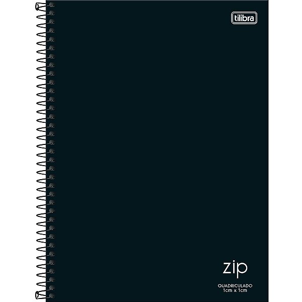 Caderno Quadriculado 1x1cm Universitário Zip 80 Folhas TILIBRA