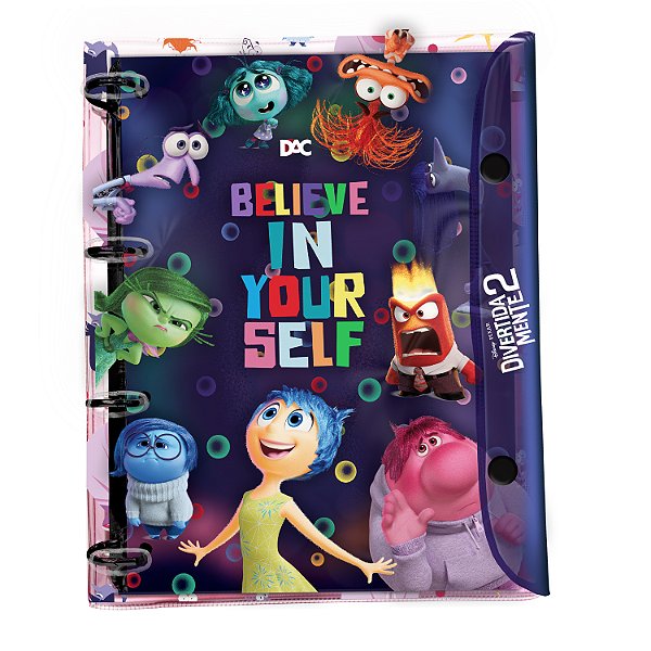 CADERNO ARGOLADO UNIVERSITÁRIO DIVERTIDAMENTE 5268 DAC