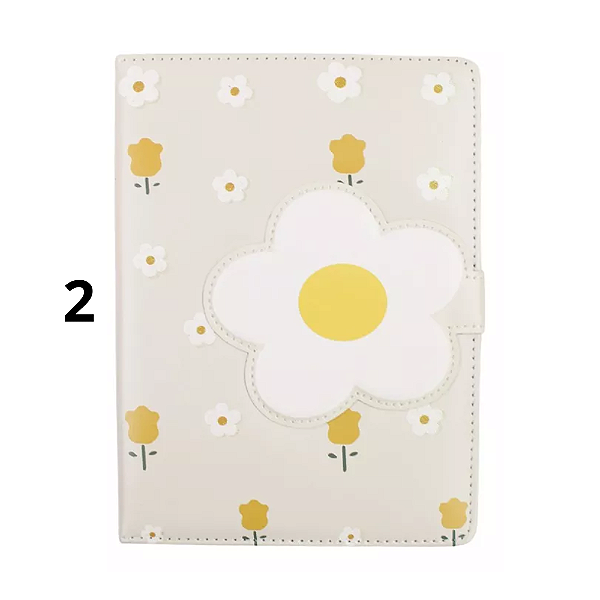 Caderno Almofadado Flor com Imã Uniso