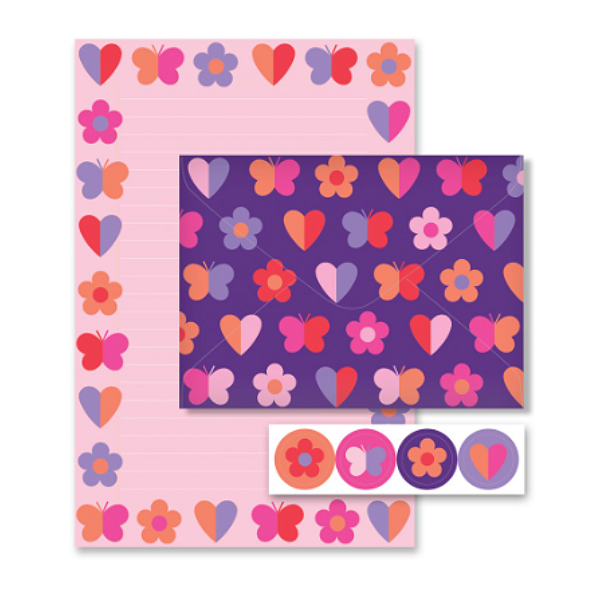 Papel de Carta c/4 unid Fun Fina Ideia