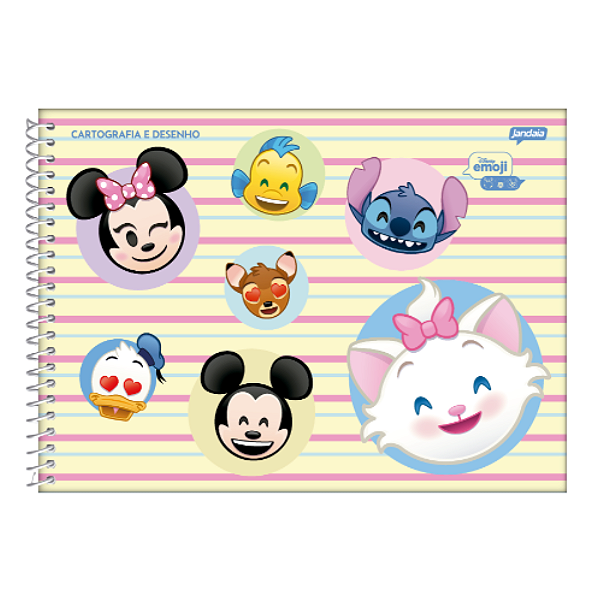 Caderno de Desenho Disney Emoji 80fls Jandaia