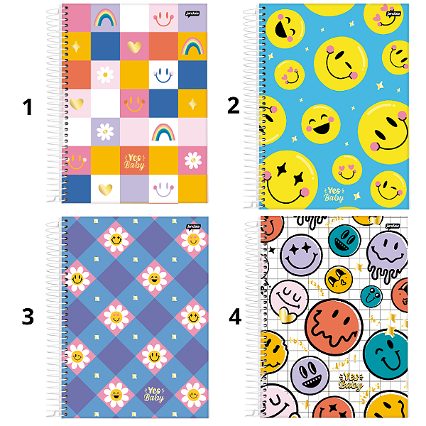 Caderno Universitario 10M Yes Baby 160fls Jandaia