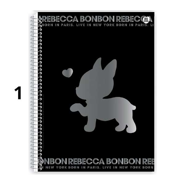 Caderno Universitário 1M Rebecca Bonbon RB 80fls Animativa