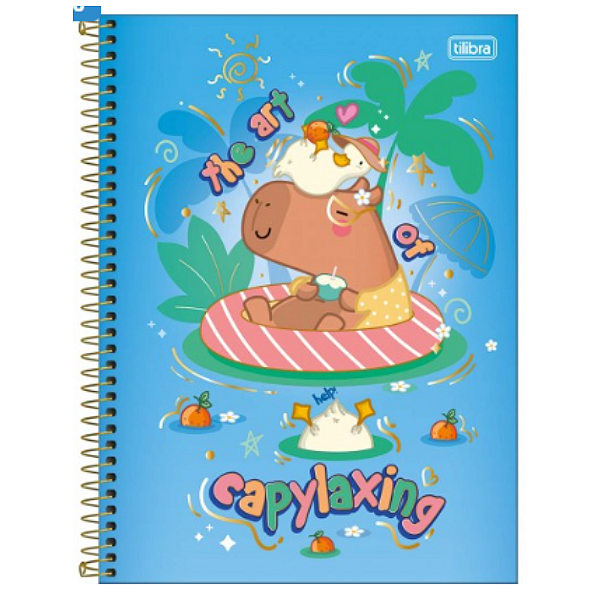 Caderno Universitário 1M Capyclub 80F Tilibra