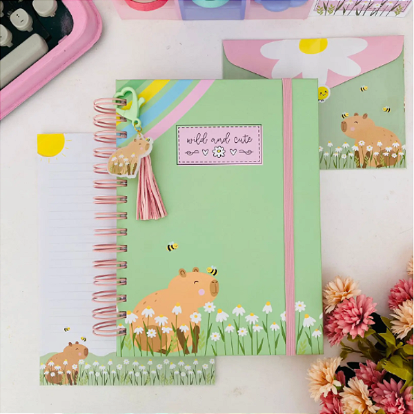 Caderno Wire-o A5 Capivaras Buendia