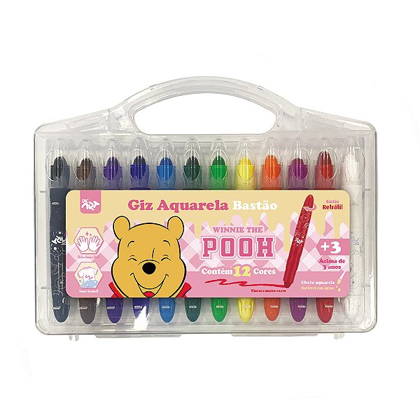 Giz Aquarela Retratil 12C Pooh DAC 4736