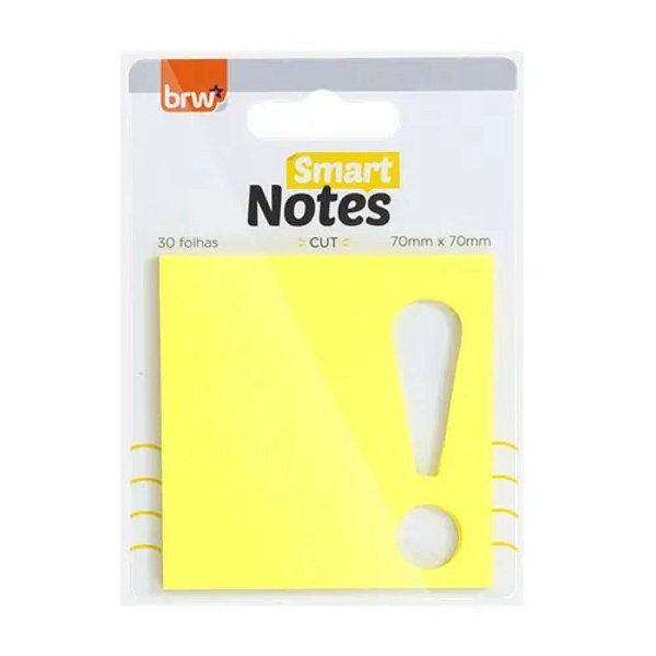 BLOCO SMART NOTES 70X70MM CUT WOW 30 FLS BRW