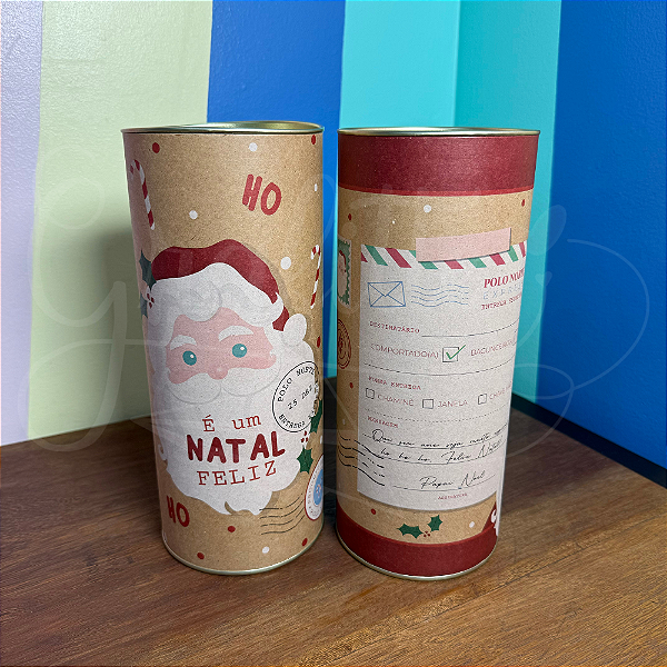 Kit Presente Natal Lata 9 itens