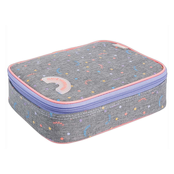 ESTOJO BOX ACADEMIE DOTS CINZA 2025 TILIBRA