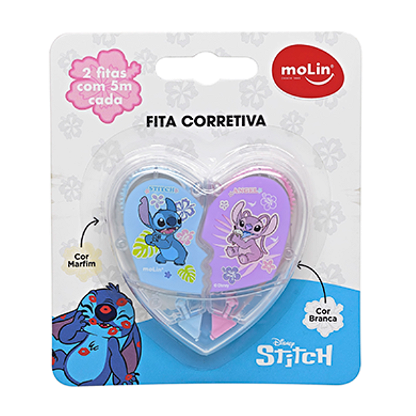 Fita Corretiva Dupla Branca + Marfim Stitch Molin