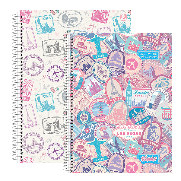 Caderno Universitário 1M Wanderlust Larissa Manoela 80F Animativa