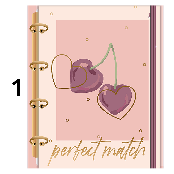 Caderno Argolado Colegial Doce Romance 160F Animativa