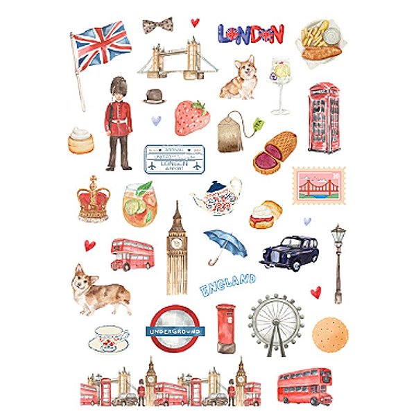 Adesivo Coleção Trip: Londres Grafitte