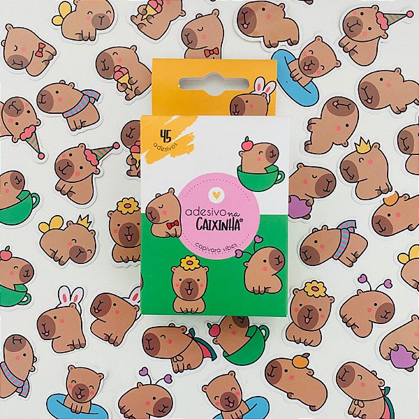 Adesivo na Caixinha Capivara Vibes Buendia