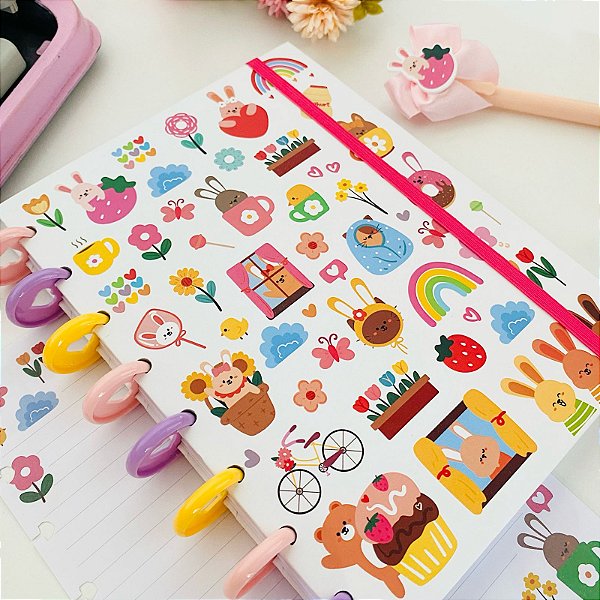 Caderno de Disco A5 Sweet Zoo Buendia