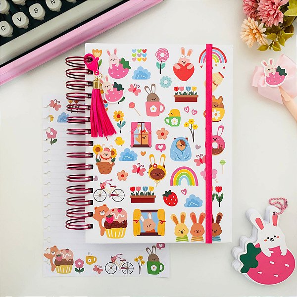 Caderno Wire-o Reposicionavel Sweet Zoo A5 Buendia