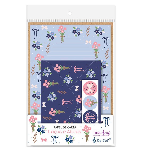 Papel de carta 4un Laços e Afetos by Sof Martins Fina Ideia