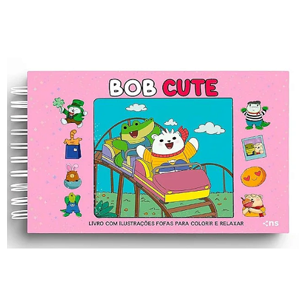 Livro de Colorir Bob Cute Rosa Novo Seculo