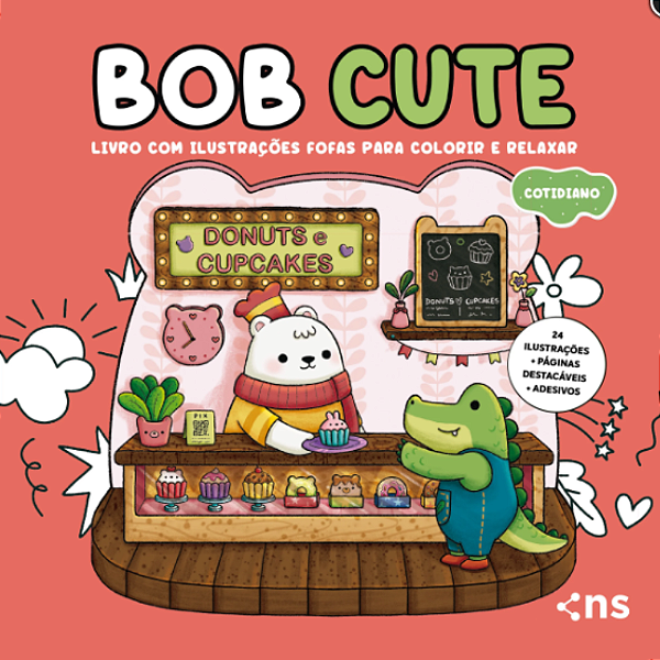 Livro de Colorir Bob Cute Cotidiano Novo Seculo