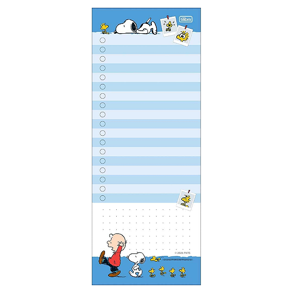 Tilembrete Notas G Snoopy 50F Tilibra