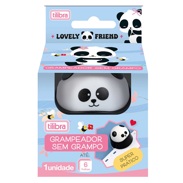 Grampeador 6fl Panda S/ Grampo 390879 Tilibra