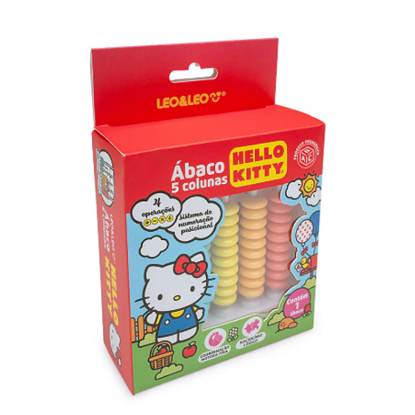 Mini Ábaco 5 colunas Hello Kitty 10456 Leonora