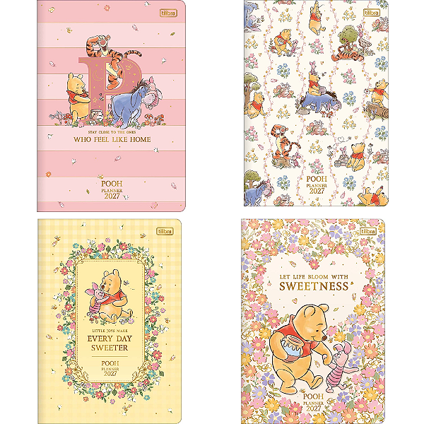 Planner Grampeado Pooh 2027 393886 Tilibra