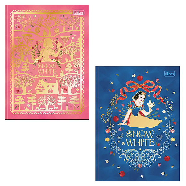 Caderno Colegial Brochura Branca de Neve 160F 396125 Tilibra